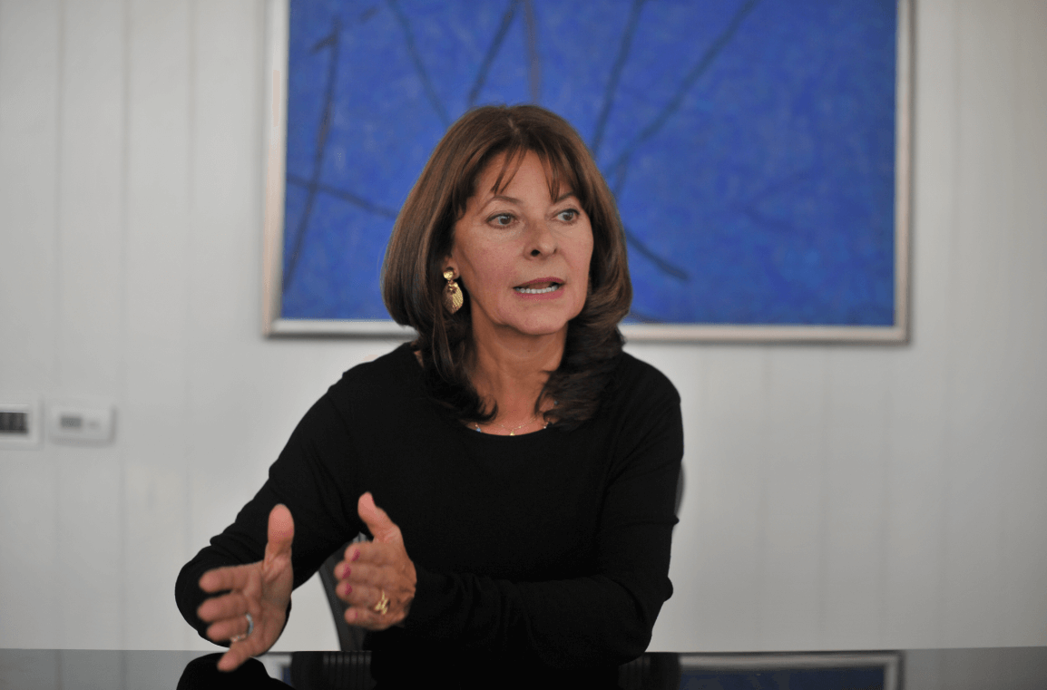 La vicepresidenta Marta Lucía Ramírez se va en contra de la cacerola